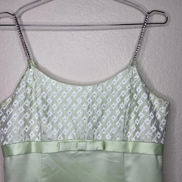 Vintage‎ Y2K Scott  McClintock Green Prom Dress 12 - Picture 3 of 12